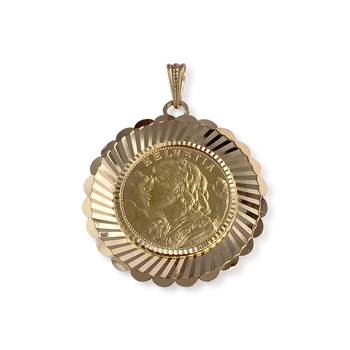 Pendentif d'occasion or 750 jaune
