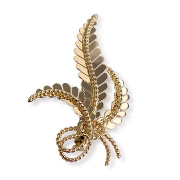 Second-hand brooch in 750 yellow gold