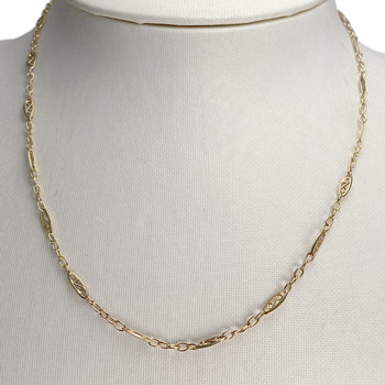Chaîne d'occasion or 750 jaune maille filigrane 41,5 cm