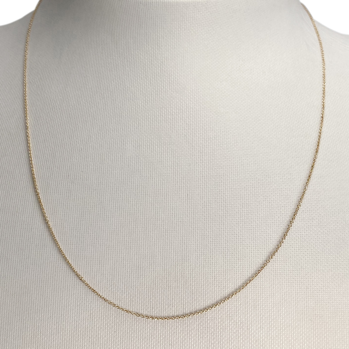 Chaîne d'occasion or 375 jaune maille forcat 45,5 cm - vue 2