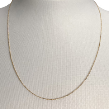 Chaîne d'occasion or 375 jaune maille forcat 45,5 cm