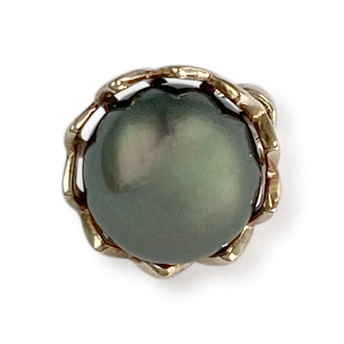 Pendentif d'occasion or 375 jaune perle de tahiti