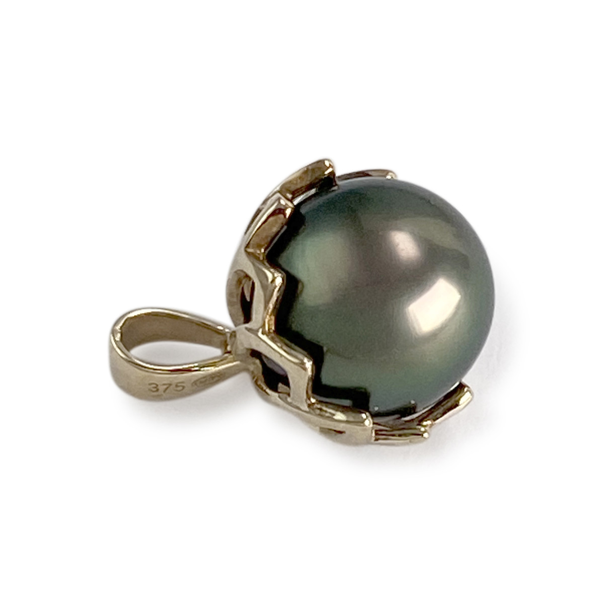 Pendentif d'occasion or 375 jaune perle de tahiti - vue 2