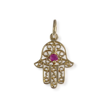 Pendentif d'occasion or 750 jaune rubis