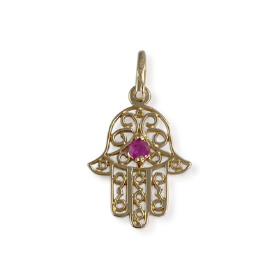 Pendentif d'occasion or 750 jaune rubis - vue 1