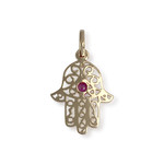 Pendentif d'occasion or 750 jaune rubis - vue 2