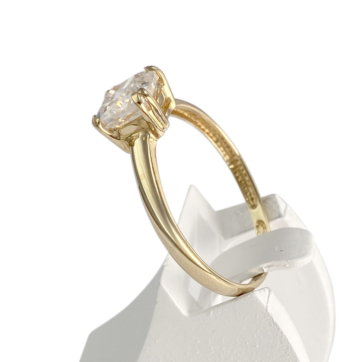 Bague d'occasion or 750 jaune zirconia - vue 2