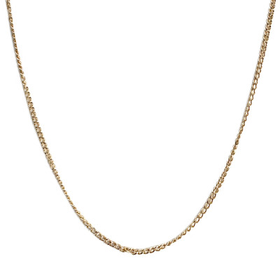 Secondhand gold chain 750 yellow chainmail 59.5 cm