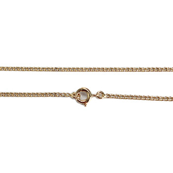 Tweedehands gouden ketting 750 gele maliënkolder 59.5 cm