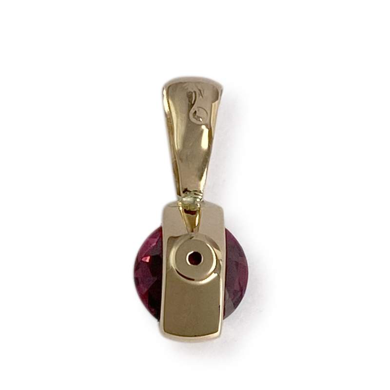 Pendentif d'occasion or 750 jaune grenat - vue 2