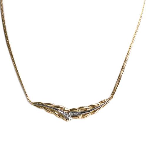 Collier d'occasion  or  2 tons 750 diamant