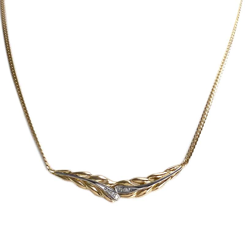 Collier d'occasion  or  2 tons 750 diamant - vue 1