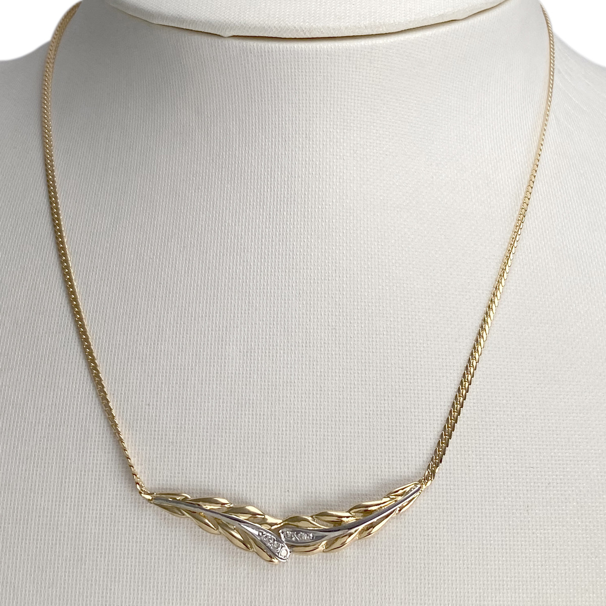 Collier d'occasion  or  2 tons 750 diamant - vue 2