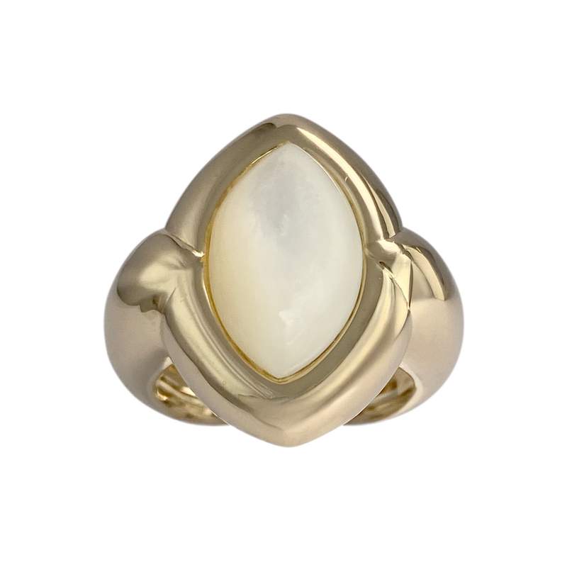 Bague d'occasion or 750 jaune nacre - vue 1