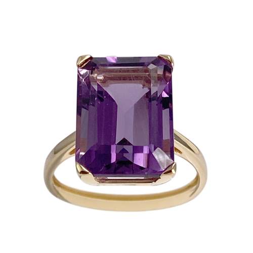Bague d'occasion or 750 jaune amethyste