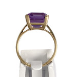 Bague d'occasion or 750 jaune amethyste - vue 3