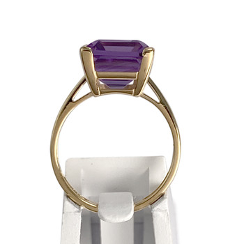 Bague d'occasion or 750 jaune amethyste