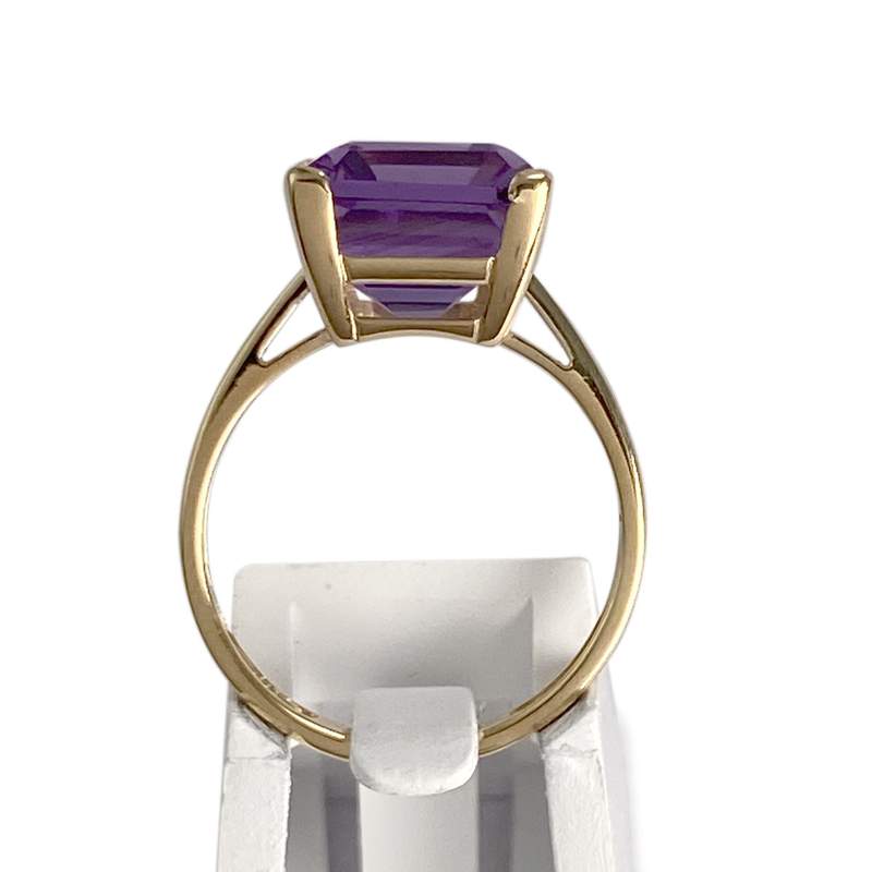 Bague d'occasion or 750 jaune amethyste - vue 3