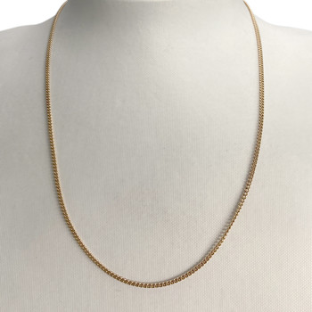 Tweedehands gouden ketting 750 gele maliënkolder 51,5 cm