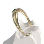 Bague d'occasion or 750 jaune émeraude - vue 2