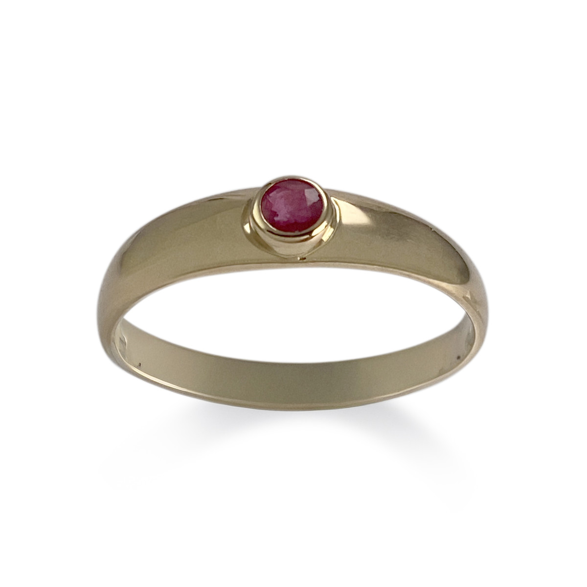 Bague d'occasion or 750 jaune rubis