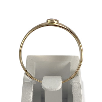Second-hand gold 750 yellow ruby ring