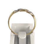 Pre-owned two-tone 750 gold ring - view 3