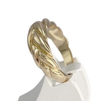 Bague d'occasion or 750 jaune tressée