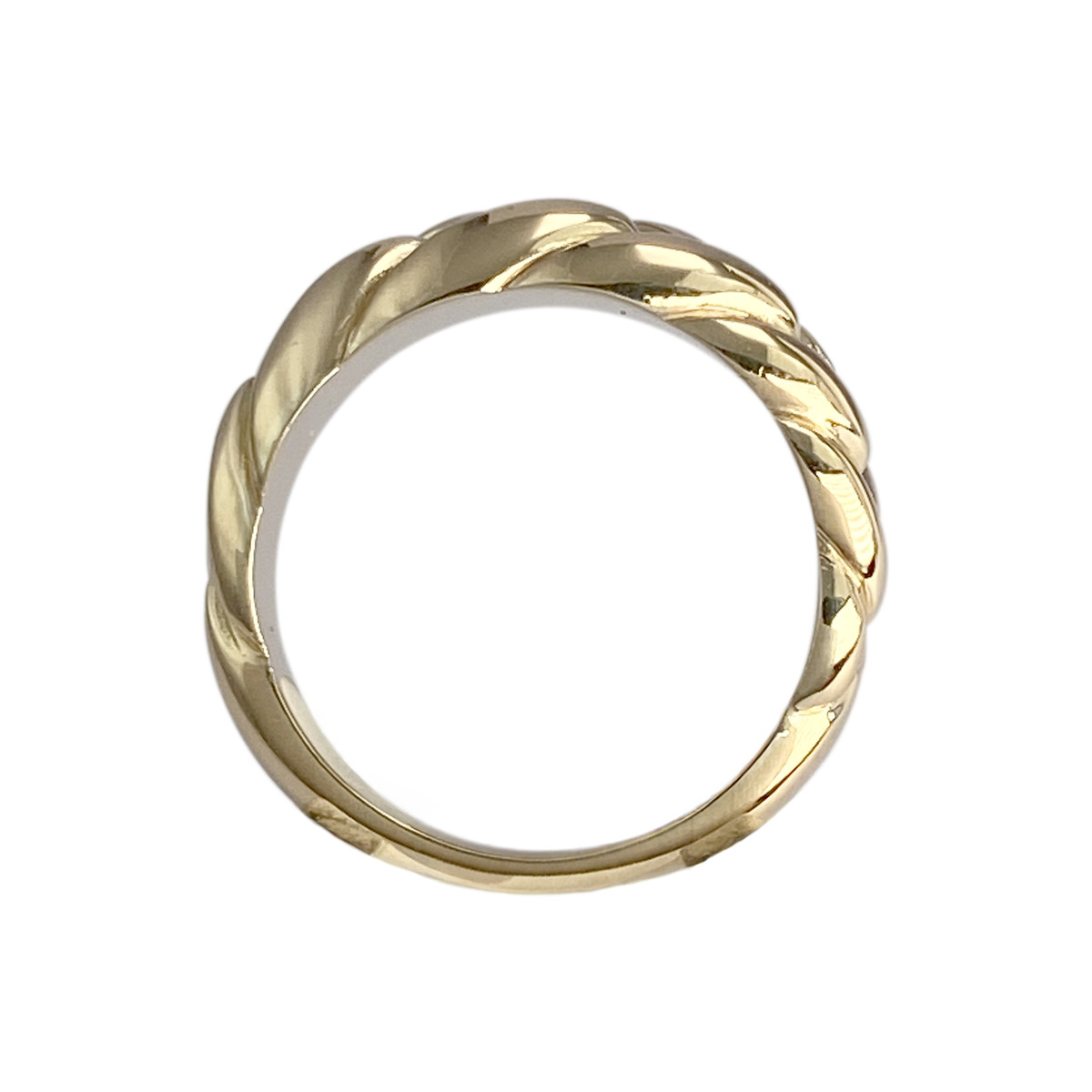Bague d'occasion or 750 jaune tressée - vue 3