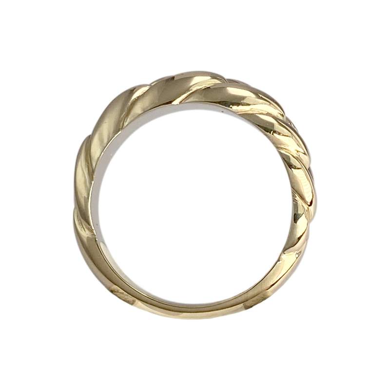 Bague d'occasion or 750 jaune tressée - vue 3