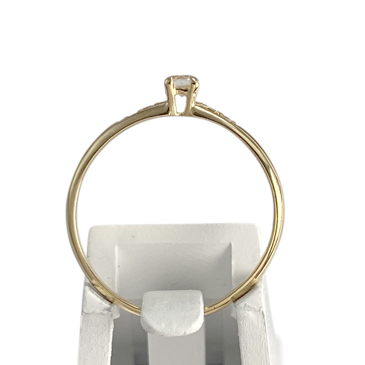 Bague d'occasion or 750 jaune diamants - vue 3