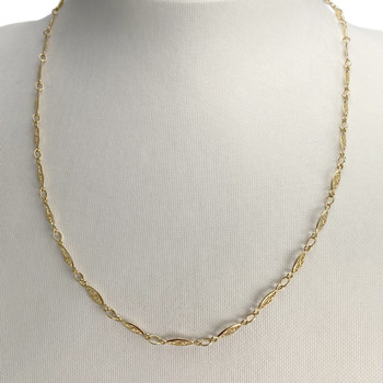 Tweedehands halsketting goud 750 geel 47 cm