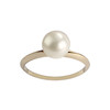Bague d'occasion or 375 jaune perle de culture - vue V1