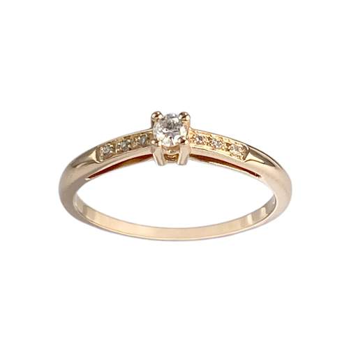 Pre-owned MAUBOUSSIN ring in 18K rose gold with diamonds