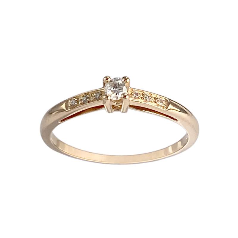Bague MAUBOUSSIN d'occasion or 750 rose diamants - vue 1