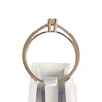 Bague MAUBOUSSIN d'occasion or 750 rose diamants - vue 3
