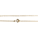 Collier d'occasion or 750 jaune coeur maille forcat - vue 3