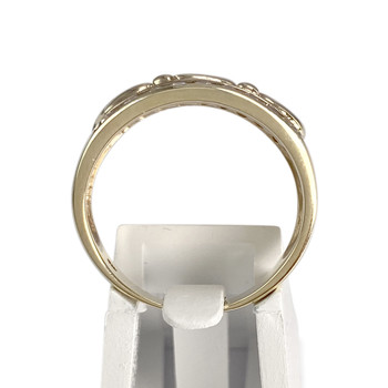 Bague d'occasion or 375 jaune dauphins zirconias