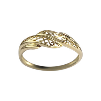 Bague d'occasion or 750 jaune filigrane