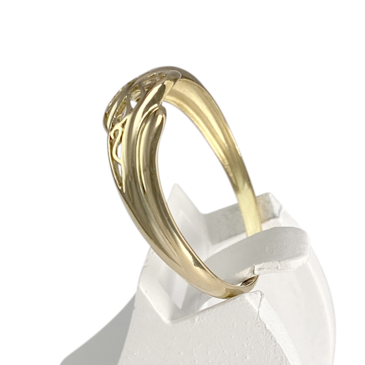 Bague d'occasion or 750 jaune filigrane - vue 2