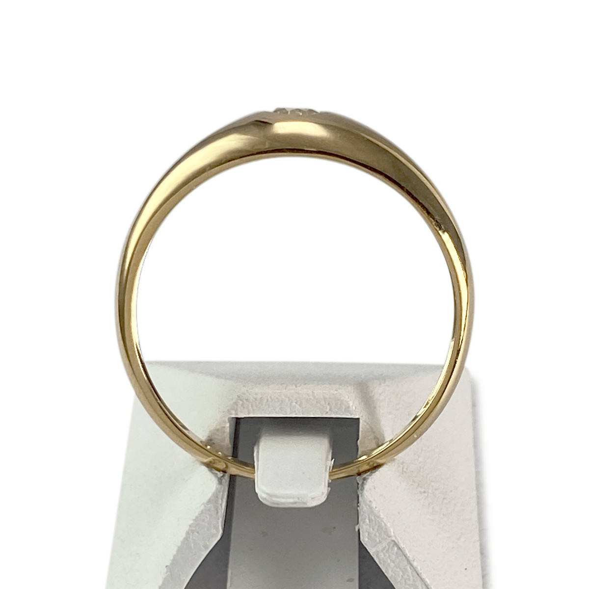 Solitaire d'occasion or 750 jaune zirconia - vue 3