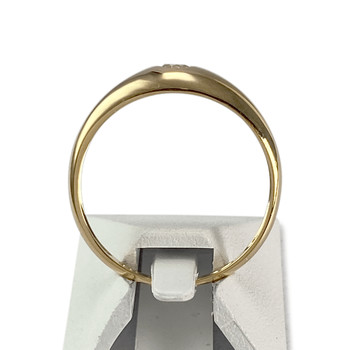 Solitaire tweedehands goud 750 gele zirkonia