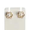 Boucles d'oreilles d'occasion or 750 jaune perle de culture - vue V1