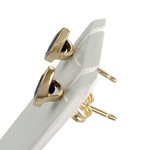 Boucles d'oreilles d'occasion or 750 jaune saphirs - vue 2