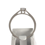 Solitaire d'occasion or 375 blanc zirconia - vue 3