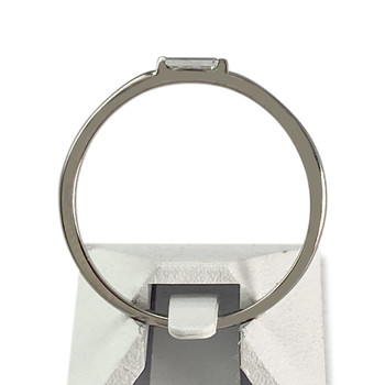 Second-hand gold ring 375 white diamond