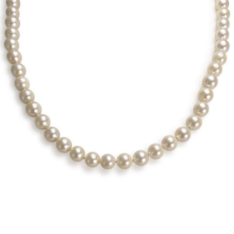 Collier d'occasion or 750 jaune perles de culture - vue 1