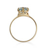 Bague d'occasion or 750 jaune topaze traitée Sky blue - vue V3