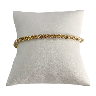 Bracelet d'occasion or 750 jaune maille corde