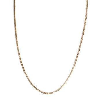 Tweedehands gouden ketting 750 gele maliënkolder 57.5 cm